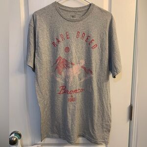 Ford Bronco Rare Breed Gray Short Sleeve Crewneck Graphic T-Shirt Size Large